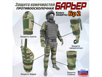 Комплект противоосколочной защиты "Барьер". Класс защиты Бр 2. Цвет: мультикам.